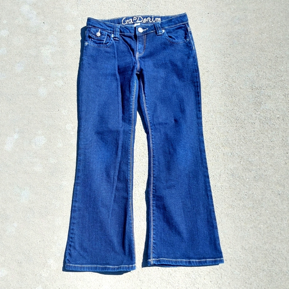 Gap Denim Girls Blue Jeans Bootcut Size 10 Plus